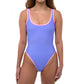 PIPER [Longer Torso] Lilac 80s Cut High Leg One Piece