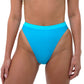 RYAN Bubble Blue 80s Cut High Rise Bikini Bottom