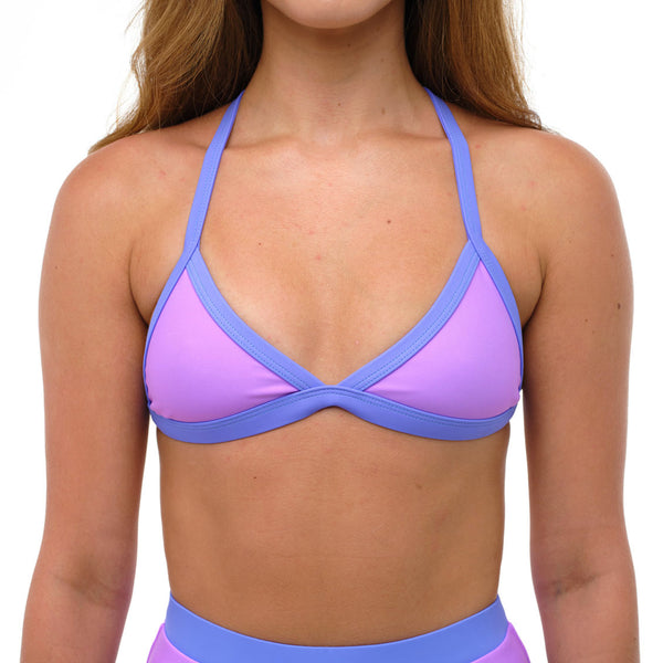 lavender triangle bikini