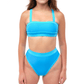CHLOE Bubble Blue High Rise Bikini Bottom