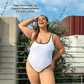 PIPER Marshmallow 80s Cut High Leg One Piece
