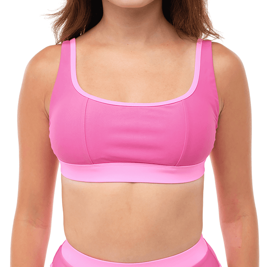 HARPER Poppy Pink Full Coverage Bikini Top