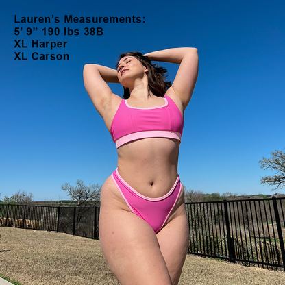 HARPER Lavender Full Coverage Bikini Top