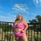 SOPHIE Poppy Pink Butterfly Bikini Top
