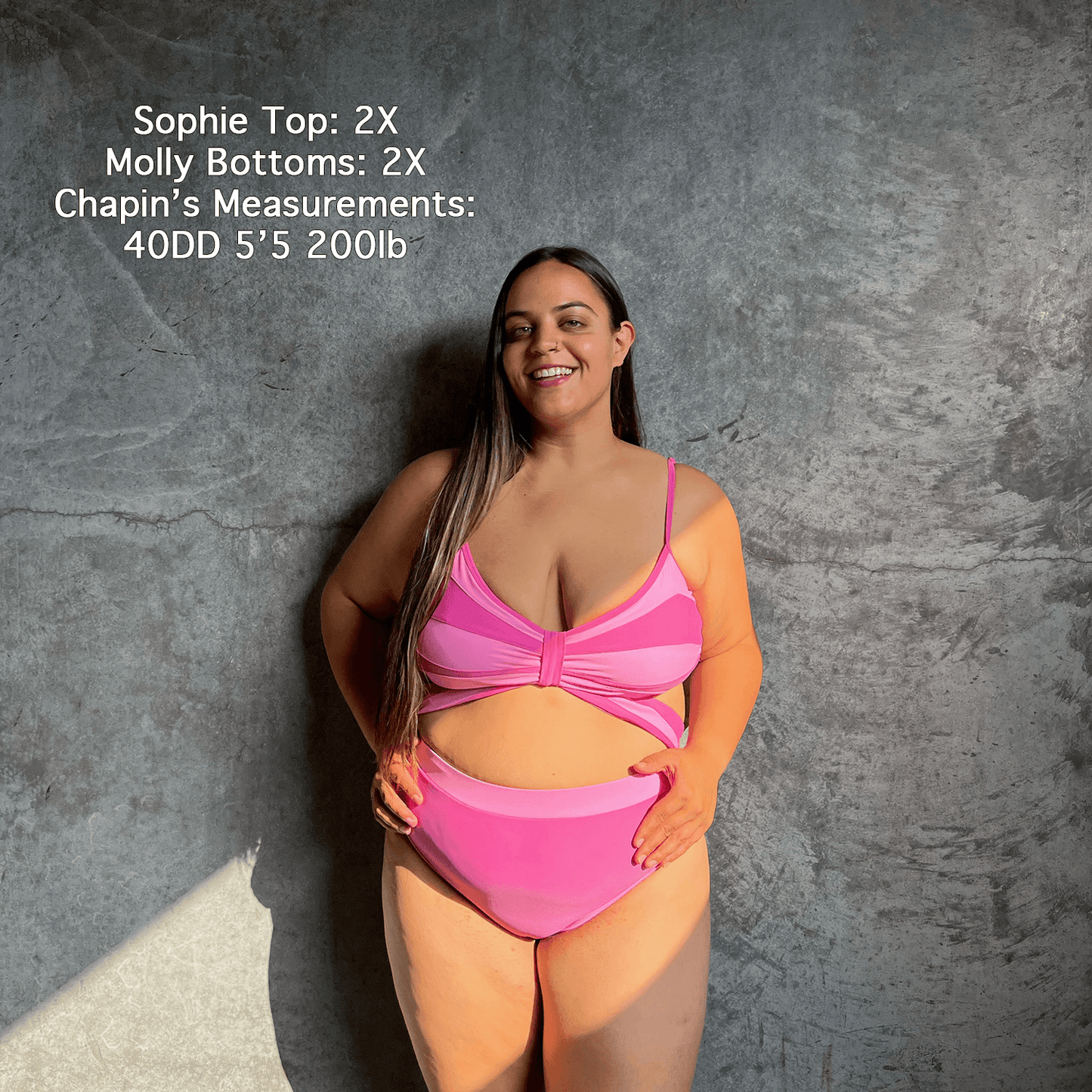 SOPHIE Poppy Pink Butterfly Bikini Top