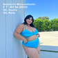 SOPHIE Bubble Blue Butterfly Bikini Top