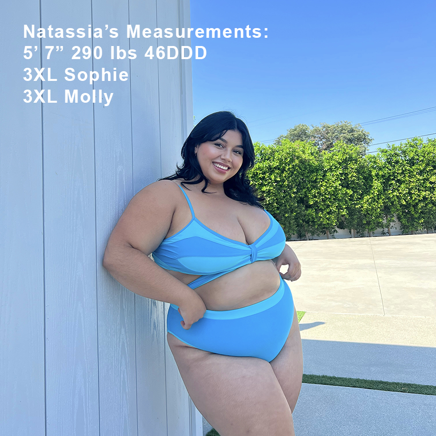 SOPHIE Bubble Blue Butterfly Bikini Top