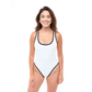PIPER Marshmallow 80s Cut High Leg One Piece