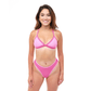 CARSON Poppy Pink Cheeky Bikini Bottoms