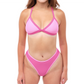 SERENA Poppy Pink Triangle Bikini Top