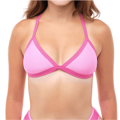 SERENA Poppy Pink Triangle Bikini Top